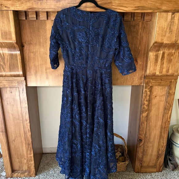 Dainty Jewells Midnight Blue Lace Dress - Picture 2 of 4